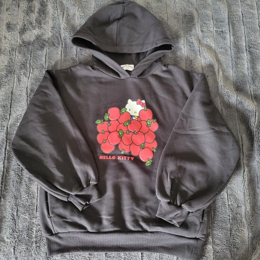 GU Japanese hello kitty hoodie.  In black (no tags)